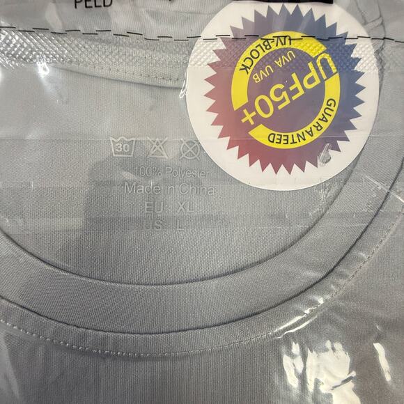 Roadbox UPF 50+ Grey Long‑Sleeve Sun Protection Tee – 100% Polyester, New - Picture 3 of 4